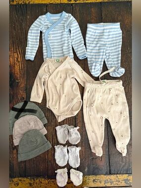 Newborn bundle - organic cotton and wool